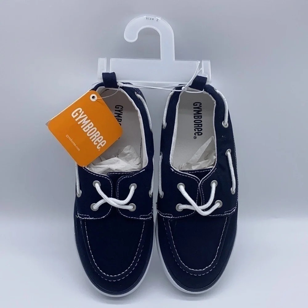 Gymboree Boy’s Navy Blue Boat Shoes Sneakers Size 2